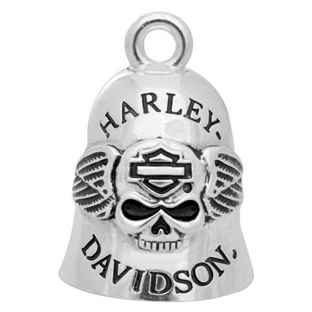 Harley-Davidson Winged Skull Bar & Shield Outline Ride Bell HRB045, Harley Davidson