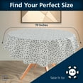 thumbnail image 2 of Mainstays PEVA Everyday, Indoor & Outdoor Tablecloth 70" Round, Black White Geometry, 2 of 8