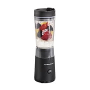 Hamilton Beach Personal Blender, 14 oz BPA-Free Jar 300W Portable Blender for Shakes and Smoothies with Leakproof Lid, Black