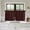 Red, Crimson, Burgundy, Black, variant on Green Black Buffalo Plaid 2 Panel Kitchen Curtains for Small Windows, Geometric Classic Checkered Bathroom Tier Curtain, Short Window Treatment for Bedroom/Living Room 55"x24"