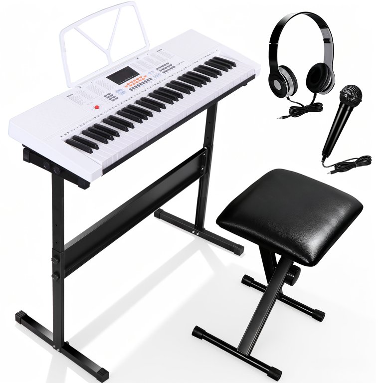 鍵盤楽器 Organ piano with stand ZENSTYLE Electronic Keyboard 61 Key Electric Digital Music Piano