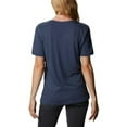 thumbnail image 2 of COLUMBIA Womens Blue Graphic Short Sleeve V Neck T-Shirt Plus 2X, 2 of 3