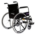 thumbnail image 5 of Silla De Ruedas Descansapies Desmontables Respaldo Plegable Gris, 5 of 5