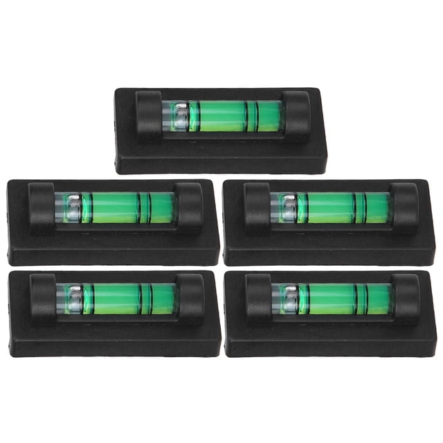 Bracket Level, Mini 5Pcs Black Small Level, Mark Measuring Instrument for RV Layout Tool Picture Hanging