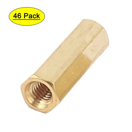 

Unique Bargains 46Pcs M3 x 15mm Female/Female Thread Brass Hex Standoff PCB Pillar Spacer