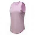 thumbnail image 5 of DeHolifer Women's Sleeveless Tank Top Crewneck Workout Shirt Athletic Top for Gym or Exercise Pink M, 5 of 6