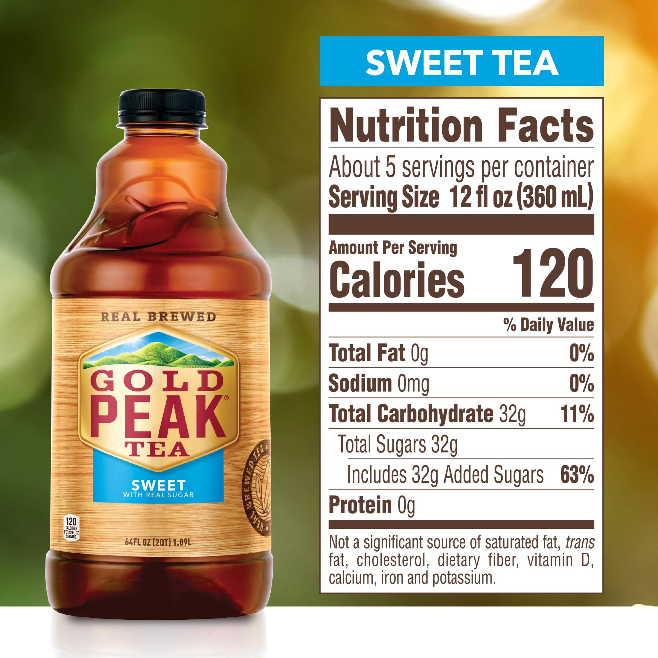 Gold Peak Sweetened Black Iced Tea Drink, 64 fl oz