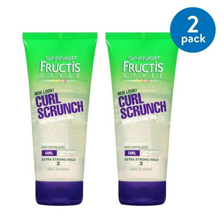 Garnier Fructis Style Curl Scrunch Controlling Gel, Curly Hair, 6.8 fl. oz. (Pack of