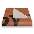 thumbnail image 3 of Creative Products Happy Halloween Orange with Retro Ghosts 50x60 Coral Fleece Blanket, 3 of 3