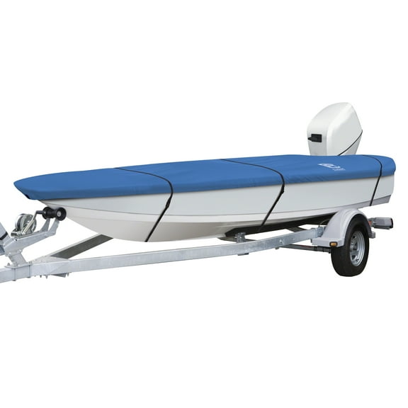 Classic Accessories Stellex All Seasons Boat Cover, Fits Boats 12' - 14' L x 68" W, Trailerable Boat Cover with Polyester Fade-Resistant Fabric, Model AA