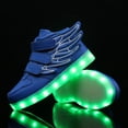 thumbnail image 2 of Zapatos LED Que Parpadea Zapatillas De Deporte Para Niños Niño Niña Azul 26 Sunnimix Zapatos niños LED, 2 of 8