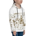 thumbnail image 3 of Daiia Western Desert Cowboys for Boys Fashion Hoodies & Sweatshirts with Kangaroo Pocket,Hooded Sweatshirt for Kid, Breathable& Moisture Wicking-Medium, 3 of 6
