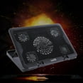 thumbnail image 4 of Enfriador De Almohadilla De Enfriamiento Para Computadora Portátil 5 Ventiladores Ultra Silenciosos Con LED Azules Para Computadora Portátil De 12 "-17" Sunnimix Almohadilla de enfriamiento portátil para computadora portátil, 4 of 7
