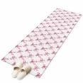 thumbnail image 2 of Cute Pink Bow Runner Rug 2x6 FT, Non Slip Hallway Carpet, White Sweet Modern Watercolor Washable Soft Floor Carpet Non-Shedding Throw Runner Carpet Long Rug for Entryway Kitchen Bedside Sliding Door, 2 of 9