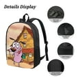 thumbnail image 3 of Courage The Cowardly Dog Backpack, Large Capacity Laptop Backpack, Durable Water-Resistant Daypack, 17.3x12.2x5.5 Inch, 3 of 8