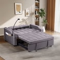 thumbnail image 5 of MAYEERTY 54.7" Convertible Multifunctional Foldable Sofa Bed with USB, with USB Port, Ashtray, Rotating Telephone Stand,Gray, 5 of 10