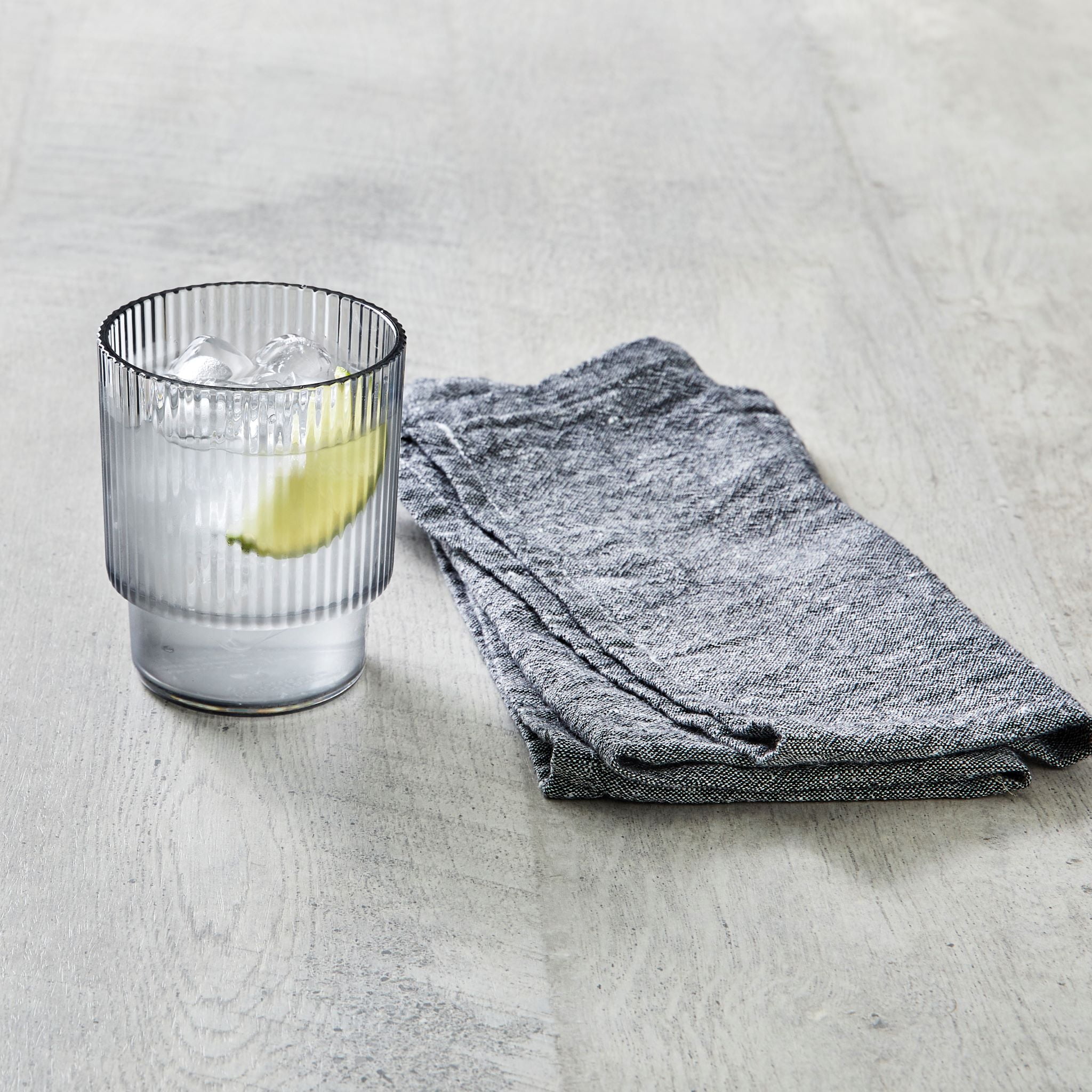 Better Homes & Gardens Gray 2.2-Quart Plastic Ribbed Pitcher Set with Tumblers, 5-Piece