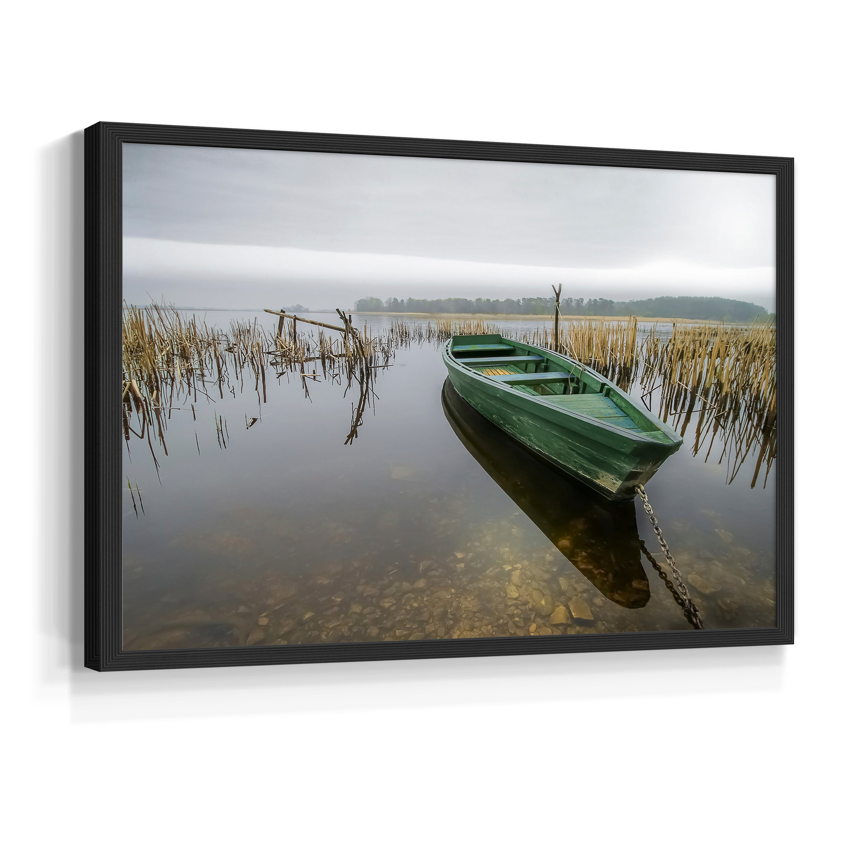 Green One by Mike Calascibetta - Restickable Framed Giclée Print