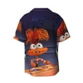 thumbnail image 6 of Lsque inside out 2 print Men's Cuban Collar Short Sleeve Shirt Summer Beachwear Casual Button Down Fashionable Vacation Leisure Shirt-X-Large, 6 of 7