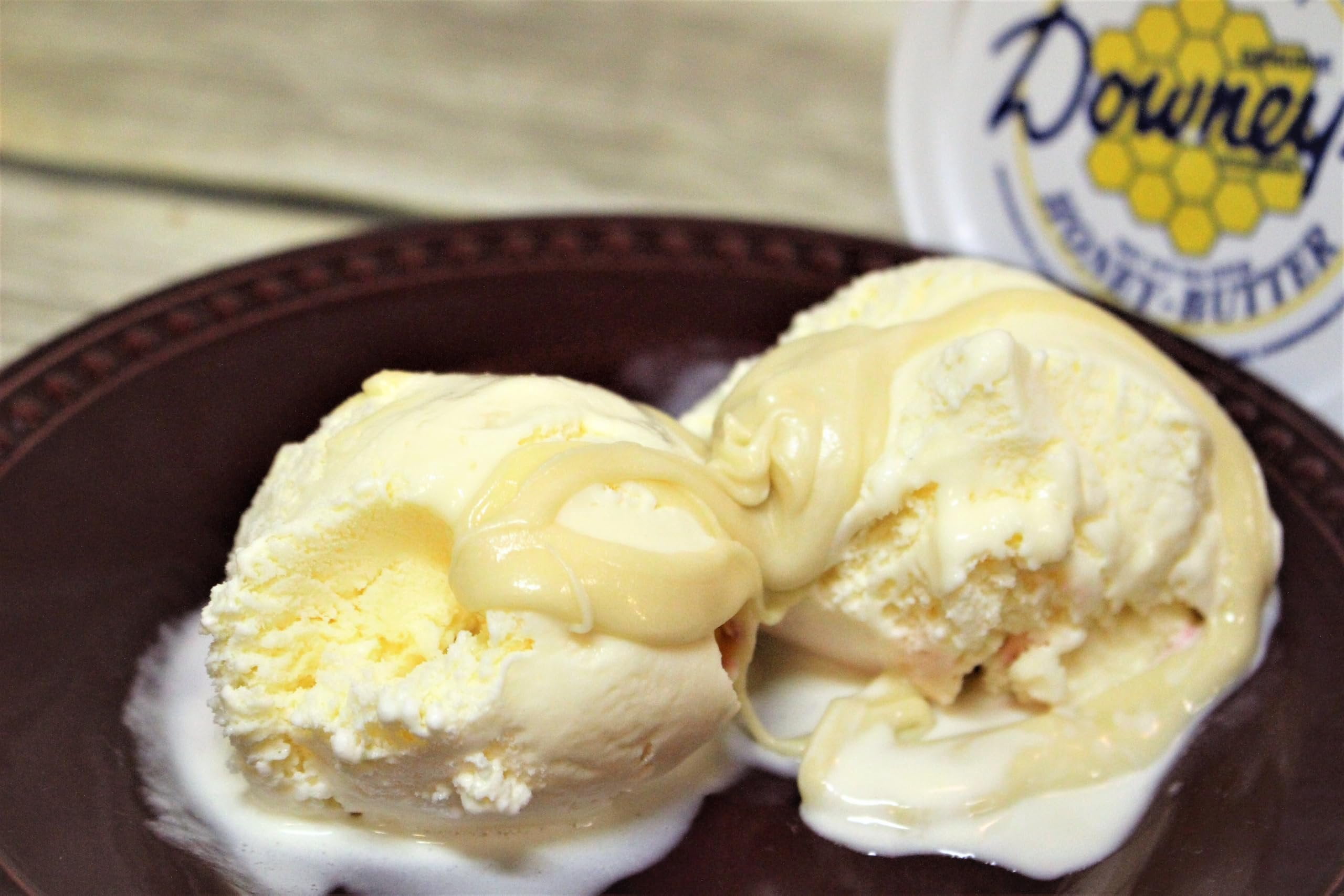 AmishTastes Downey's All-Natural Original Honey Butter, Favorite Amish Food, 8 Oz. Pack of 2