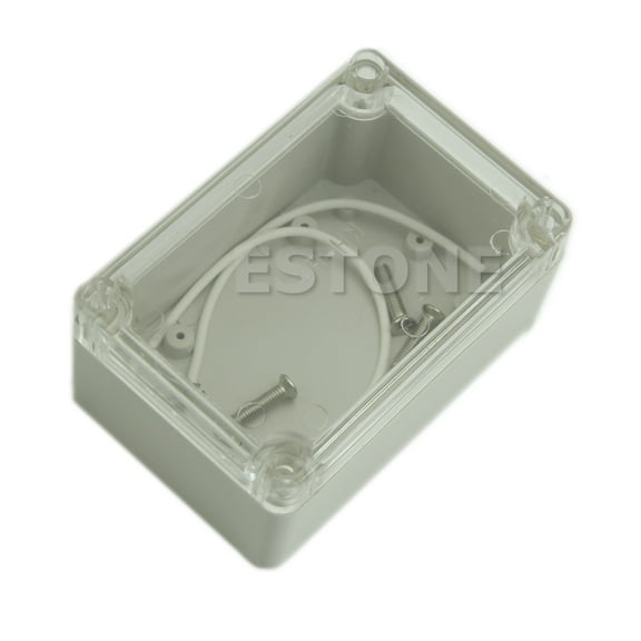 ROCKROK Junction Box Power Enclosure Box DIY Rectangle Electrical Box with Clear Cover