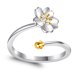thumbnail image 2 of Qarigey Anillo abierto de flores para fiesta de disfraces, joyería para nudillos para mujer, regalo personalizado Ropa, zapatos y accesorios Miscelánea Qarigey AP010845-00, 2 of 6