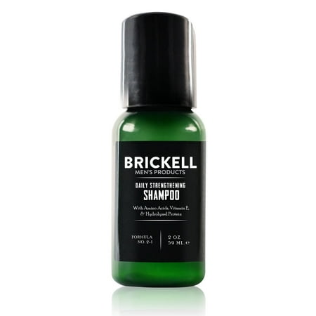 Brickell Menâ??s Daily Strengthening Shampoo for Men - Natural & Organic Featuring Mint & Tea Tree Oil â?? 2 oz 2 (Best Organic Tea Tree Oil Shampoo)