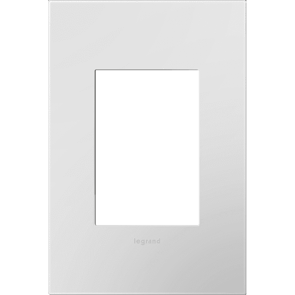 Legrand AWP1G3PW4 adorne 1-Gang-Plus Screwless Wall Plate – Powder White