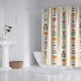 thumbnail image 2 of Pioneer Flower Floral Print Pattern Shower Curtain 84"x72" ,Bathroom Decorative Shower Curtains Set with 12 Hooks,Modern Waterproof Washable Shower Curtain, 2 of 6