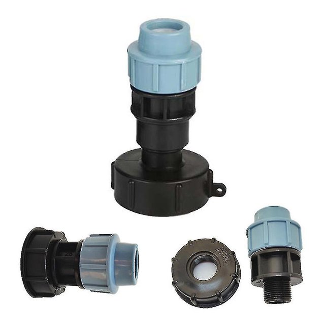 Conector de tubería de agua para tanque Ibc, adaptador de manguera para césped y jardín, herramienta de montaje de grifo para el hogar ShuxiuWang 8390612203084