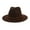 Z1-Coffee, variant on Fedora Hats for Men Women's Wide Brim Fedora Panama Hat with Belt Buckle Coloured Hats for Women Beige