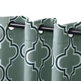 thumbnail image 5 of Superior Soft Quality Woven, Bohemian Trellis Blackout Thermal Grommet Curtain Panel Pair, 5 of 5