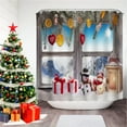 thumbnail image 5 of ITFABS Christmas Print Shower Curtain, Waterproof Anti-mildew Hanging Curtain, 5 of 5