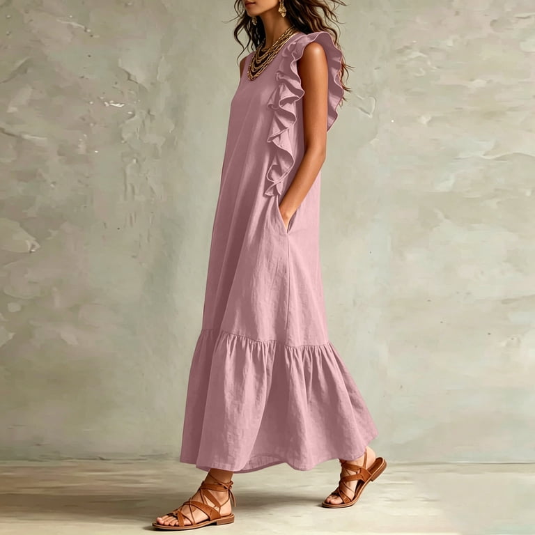 silk swing maxi dress Allyson Swing Maxi Dress