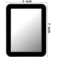 thumbnail image 2 of Magnetic Locker Mirror,5" x 7" Small Mirrors School Locker, Bathroom, Household Refrigerator, Locker Accessory, Office Cabinets, and Home (Black), 2 of 4