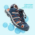 thumbnail image 4 of Dream Pairs Kids Summer Athletic Sandals Boys Girls School Outdoor Sports Sandals Walking Shoes 160912-K NAVY/LIGHT/GREY/ORANGE Size 7, 4 of 7