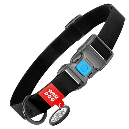 UPC: 4823089323725 | Ultra-Modern Waterproof Dog Collar with Plastic Buckle | Adjustable Dog Collar for Large Small and Medium Dogs | Heavy Duty Dog Collars with Durable Metal Clasp – Boy & Girl Dog Collars – Black