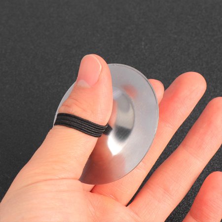 WHAMVOX Silver Copper Finger Cymbals for Kids Easy to Use Mini Instruments Fun Musical Toys 2Pcs