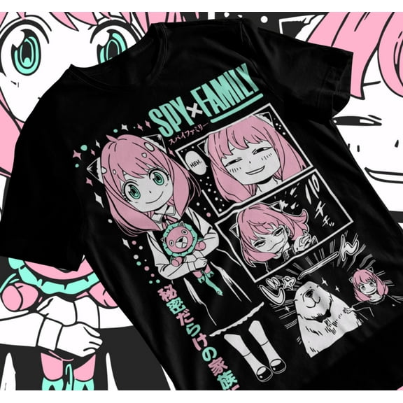 Loid Yor Anya Bon Forger SPY x FAMILY Unisex T-Shirt Manga Anime Soft Tee