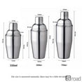 thumbnail image 6 of Professional 3-Piece Stainless Steel Cocktail Shaker Set, 16oz/550ml Bartender Kit With Leak-Proof Lid & Built-in Strainer For Martini, Whiskey, Mocktails, Bar Tools (350/750ml Options Available), 6 of 7