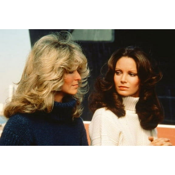 Farrah Fawcett and Jaclyn Smith in Charlie's Angels in sweaters 24x36 Poster
