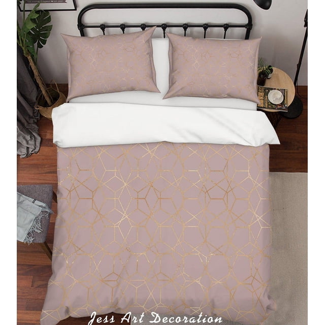 3D Abstract Geometry Quilt Cover Set Bedding Set Pillowcases 25
