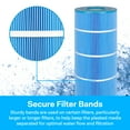 thumbnail image 6 of SpiroPure Replacement for Hayward CS150E CX150XRE Waterway 817-0150N Jandy CS150 Unicel C-8414 Pleatco PWWCT150 Filbur FC-1287 Blue Media Hot Tub Spa Pool Cartridge, 6 of 9