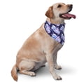 thumbnail image 2 of Naloa blue starry sky Skull flower Dog Bandanas 1PC Washable Triangle Dog Scarfs Premium Durable Fabric, for Small Medium Large Dogs and Cats, 2 of 6