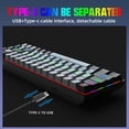 thumbnail image 4 of Teclado mecánico Macarena Nuevo mecáco de 68 para juego Retroiluminación LED RGB, 4 of 8