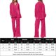 thumbnail image 2 of Blusa Mangas Largas Conjunto de pantalones y top con cuello vuelto para mujer, trajes casuales para mujer (rosa rojo M) Ygjytge Rosa roja T M para Mujer, 2 of 8