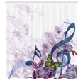 thumbnail image 2 of Ambesonne Music Shower Curtain, Music Romance Antique Print, 69"Wx75"L, Dark Sea, 2 of 4