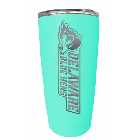 

Delaware Blue Hens Etched 16 oz Stainless Steel Tumbler (Seafoam)