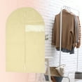 thumbnail image 6 of Unique Bargains 3 Pcs Dustproof Visual Garment Bag for Closet Beige 39.37"x23.62", 6 of 6
