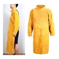 thumbnail image 4 of Delantal De Soldadura Abrigo De Piel De Vaca Resistente Al Fuego Traje De Ropa Protectora 120cm Sunnimix Chaqueta de soldadura, 4 of 8